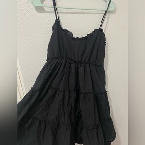 Flowy black dress